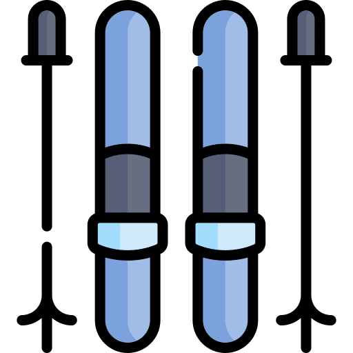 Ski adventure sports winter sports ski icon