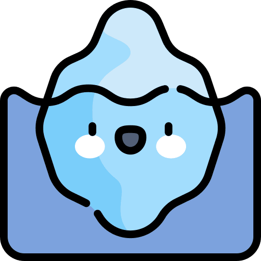 Iceberg winter nature ice icon