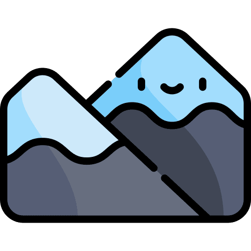 Mountain mountain winter snow icon