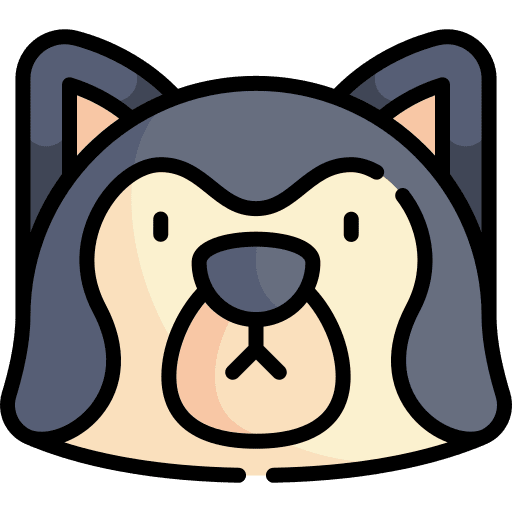 Siberian husky mammal siberian husky dog icon