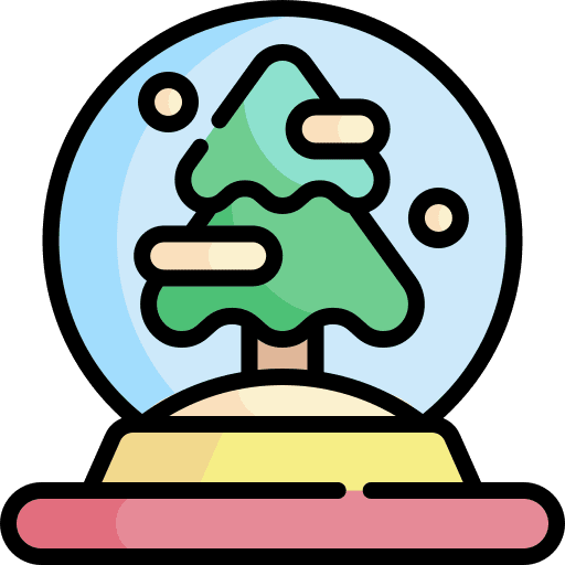Snow globe snow ball snow globe christmas icon