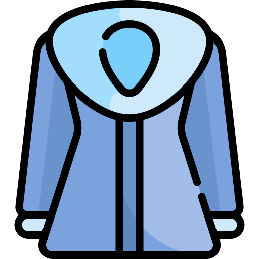 Coat warm fashion fur icon