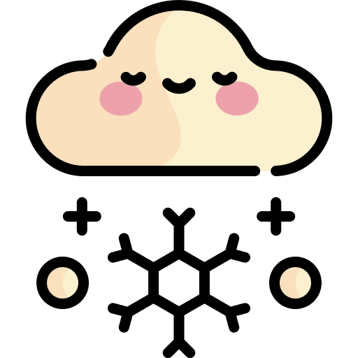 Snowy cold snowy meteorology icon
