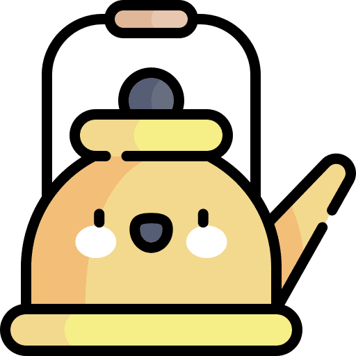 Teapot hot drink food and restaurant kitchenware icon