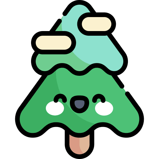 Tree winter wood cold icon