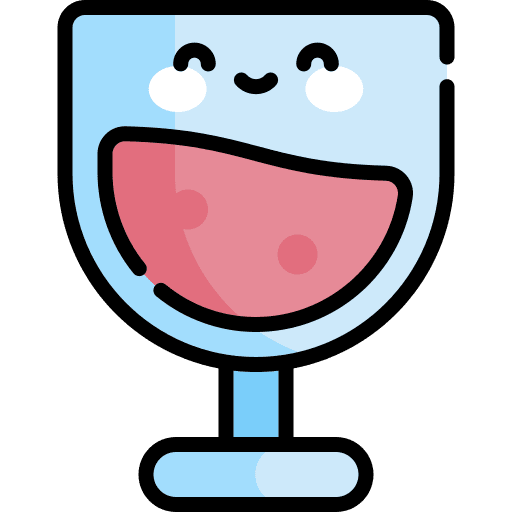 Wine food and restaurant glass wine icon