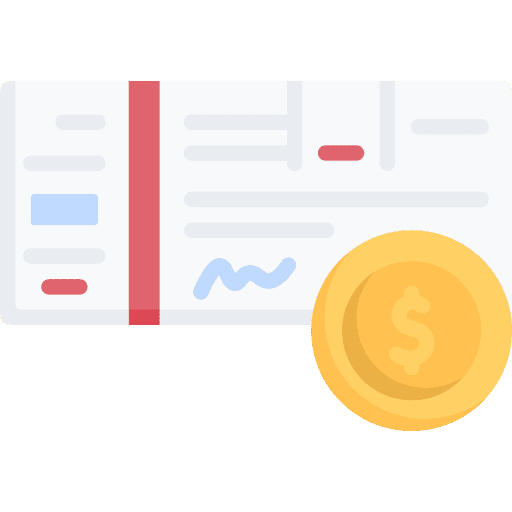 Bank check banker bank check dollar icon Bank check banker bank check dollar icon