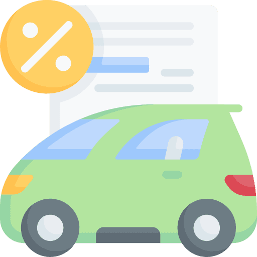 Car loan transportation finance loan icon