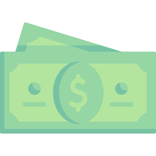 Cash finance buck currency icon