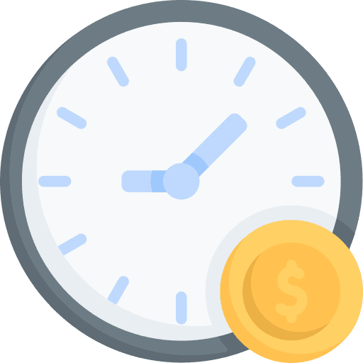 Long term debt credit clock term icon Long term debt credit clock term icon