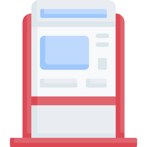 Atm dollar business and finance cash machine icon Atm dollar business and finance cash machine icon