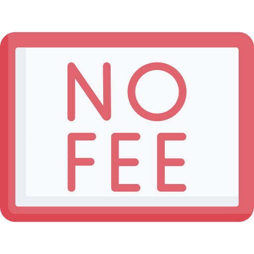 No fee payment signaling rate icon No fee payment signaling rate icon
