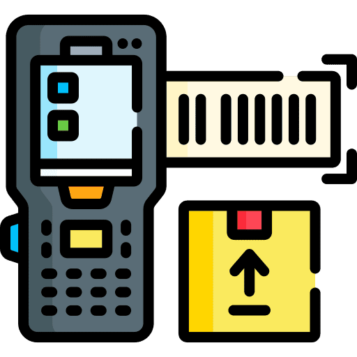 Barcode scanner reader shipping and delivery supermarket icon