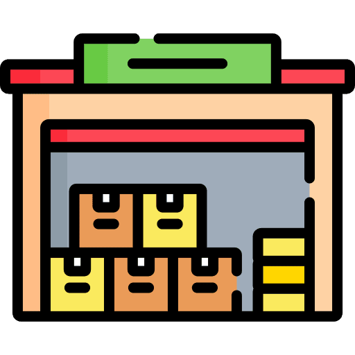 Wholesaler shipping and delivery stock cargo icon