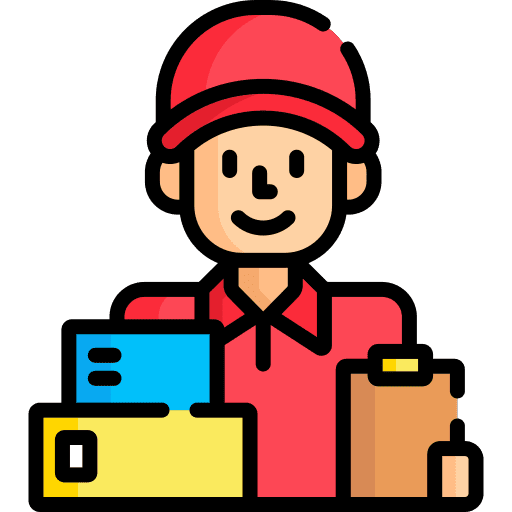 Delivery courier delivery courier avatar delivery man icon