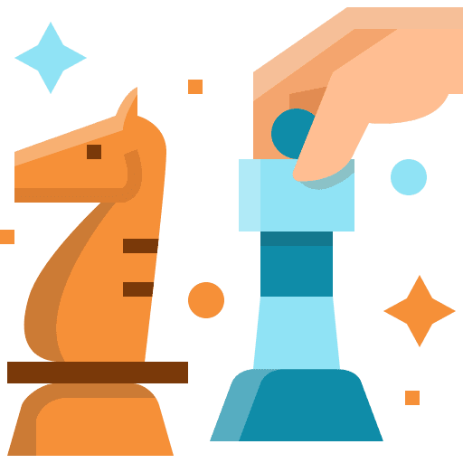 Chess education checkmate strategy game icon