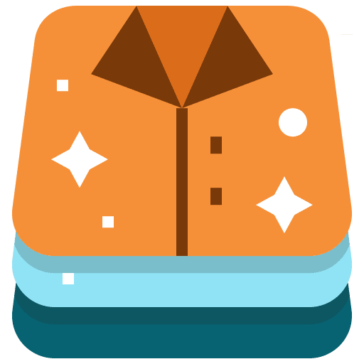 Laundry folded laundry furniture and household icon