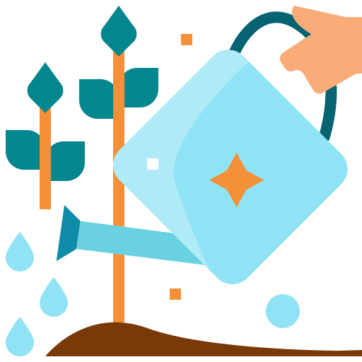 Gardening water bucket tools watering can icon Gardening water bucket tools watering can icon