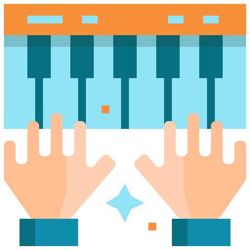 Piano electronics musical instrument instrument icon Piano electronics musical instrument instrument icon