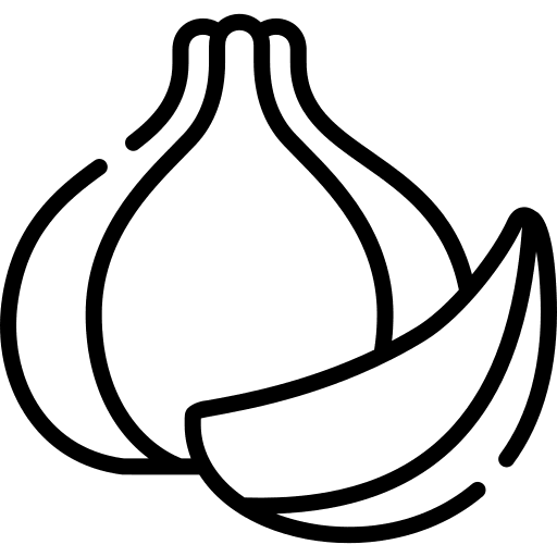 Garlic vegan healthy garlic icon