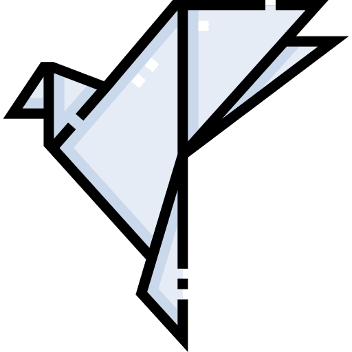 Dove craft origami dove icon