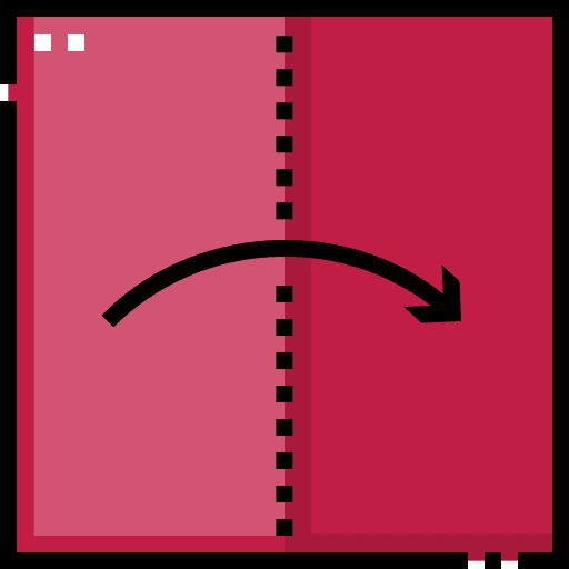 Fold art and design craft right arrow icon