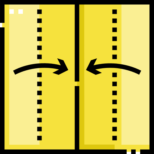 Fold art and design origami instruction icon