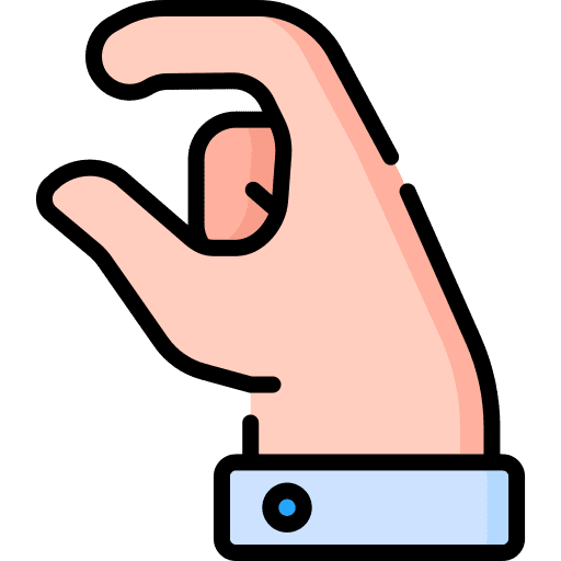 Pinch sign small pinch icon
