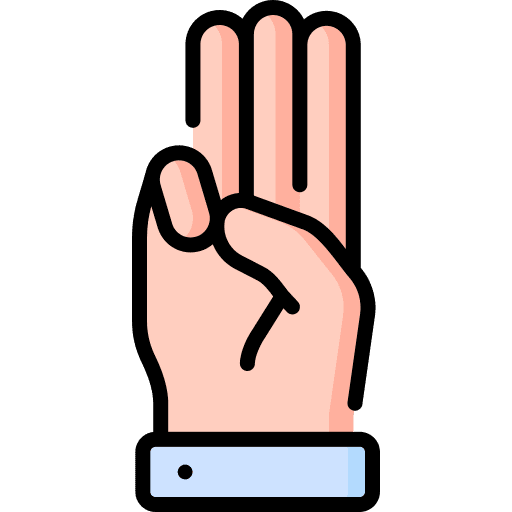 Three hand index up icon Three hand index up icon