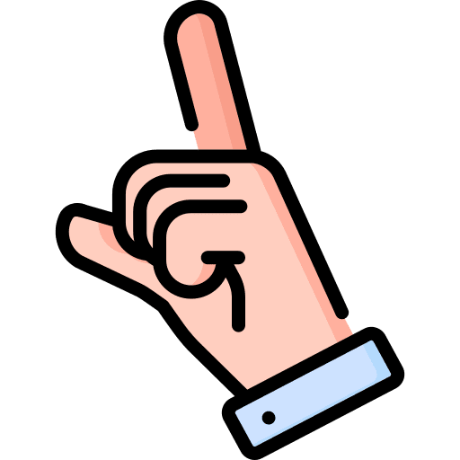 Shh gesture silent hand icon Shh gesture silent hand icon