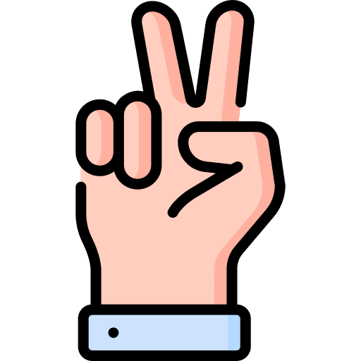 Peace sign language hand peace icon Peace sign language hand peace icon