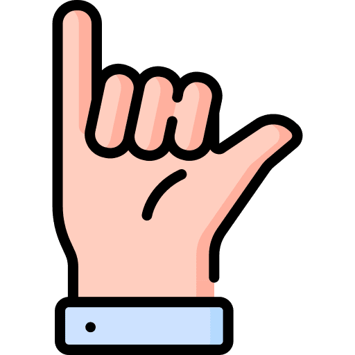 Shaka surfer hands and gestures finger icon Shaka surfer hands and gestures finger icon