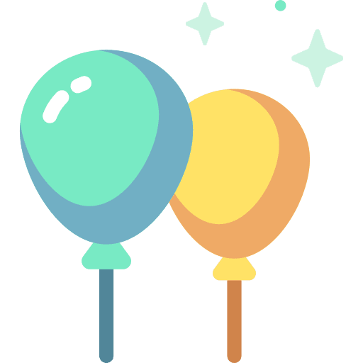 Balloons birthday party balloon icon Balloons birthday party balloon icon