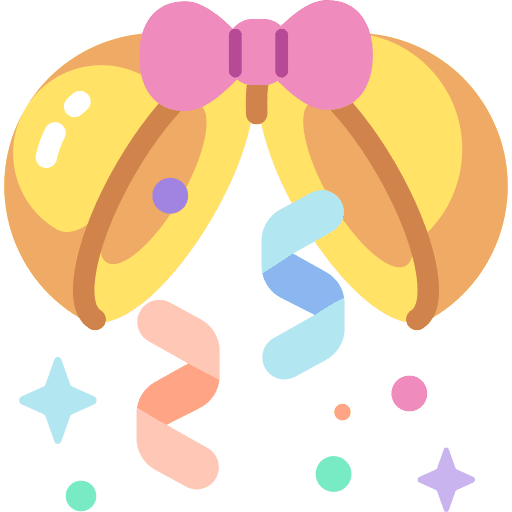 Confetti birthday and party new york new year icon