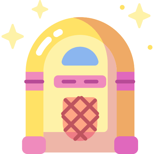 Jukebox vinyl furniture music player icon