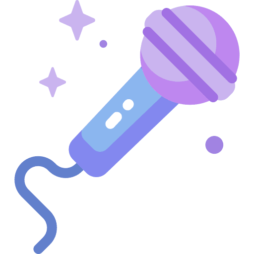 Karaoke microphone music music and multimedia icon