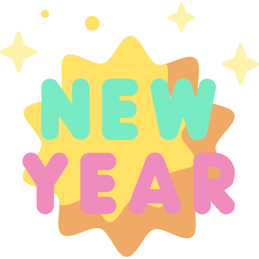 New year entertainment celebrate new year icon