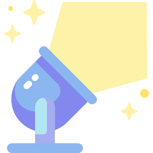 Spotlight technology electronics concert icon Spotlight technology electronics concert icon