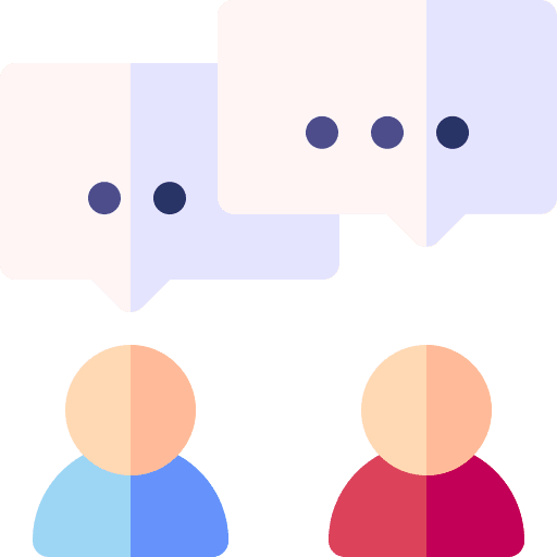 Discuss speak communications discussion icon