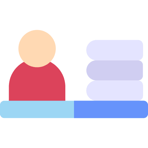 Librarian education professions and jobs book icon