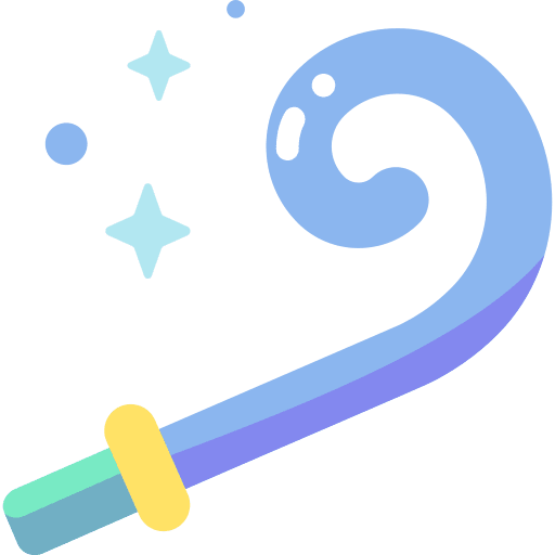 Party blower fun new year party whistle icon Party blower fun new year party whistle icon