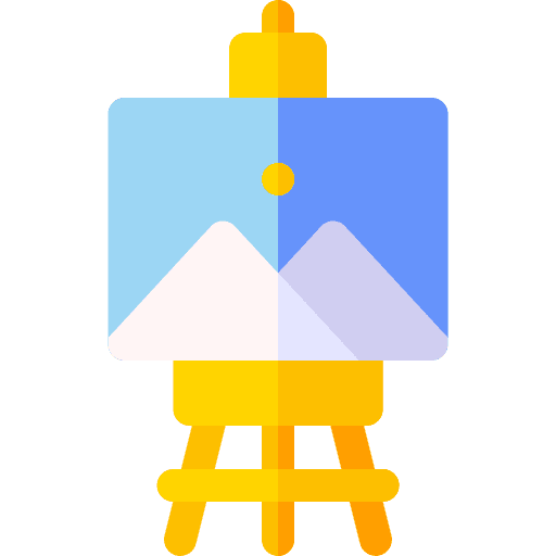 Art paint canvas art and design board icon Art paint canvas art and design board icon