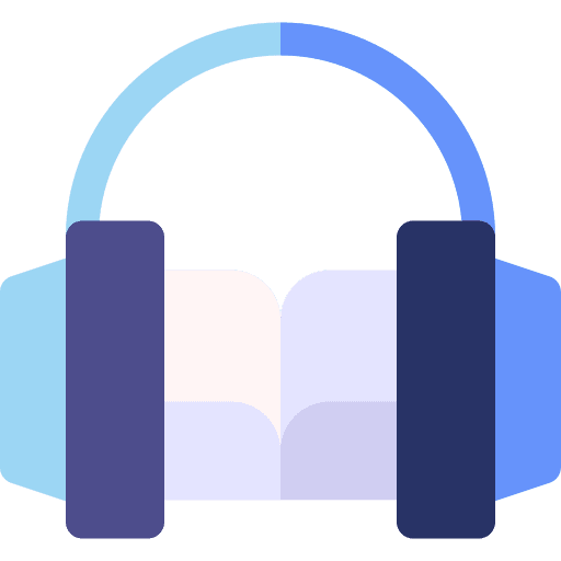 Audiobook book listen headphone icon Audiobook book listen headphone icon