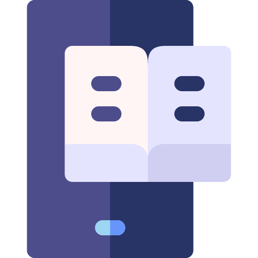 Ebook smartphone ebook online education icon Ebook smartphone ebook online education icon
