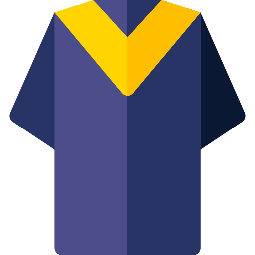 Gown education uniform graduation icon Gown education uniform graduation icon