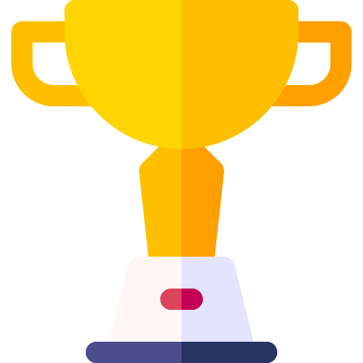 Trophy reward education sports and competition icon