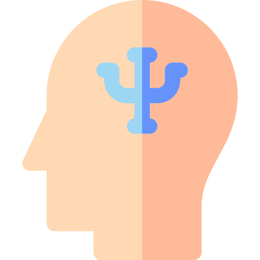 Psychology head thinking mental icon Psychology head thinking mental icon