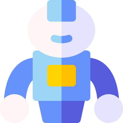 Robotic toy electronics technology icon Robotic toy electronics technology icon