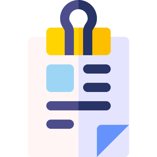 Task report files and folders list icon Task report files and folders list icon