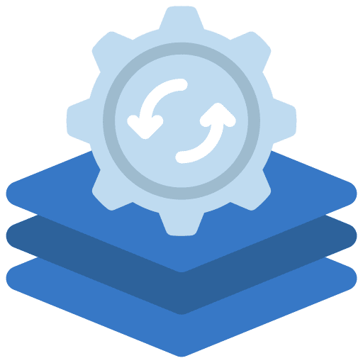 Batch processing big data seo and web files icon